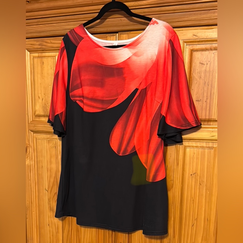 Sexy Red and Black Top